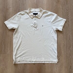 Rag & Bone New York Men's Creme Polo Shirt Size XL